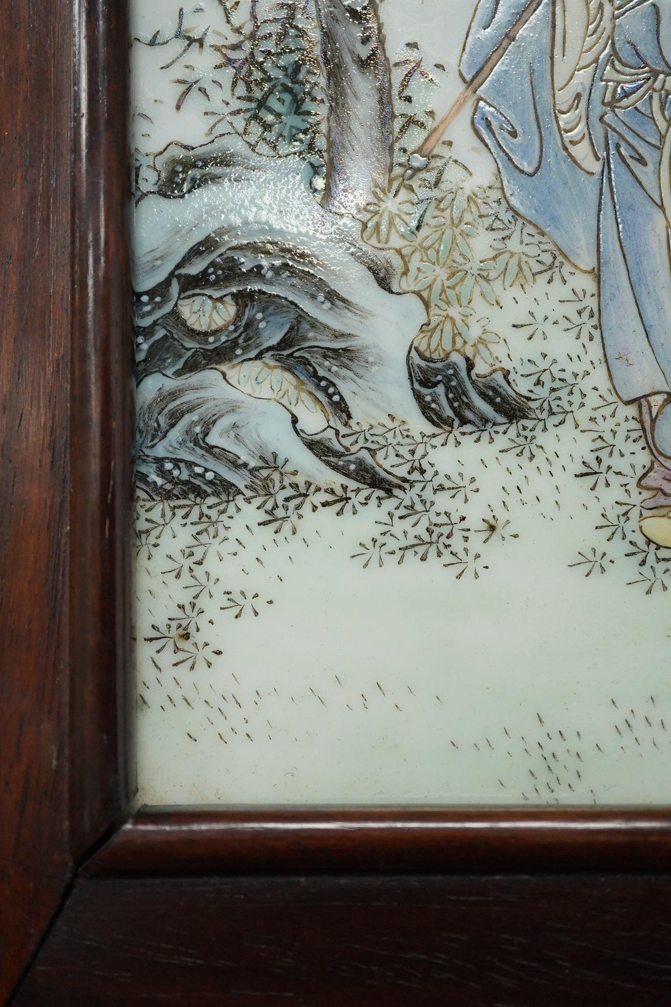 A Chinese famille rose ‘Li Tieguai’ plaque, Republic period